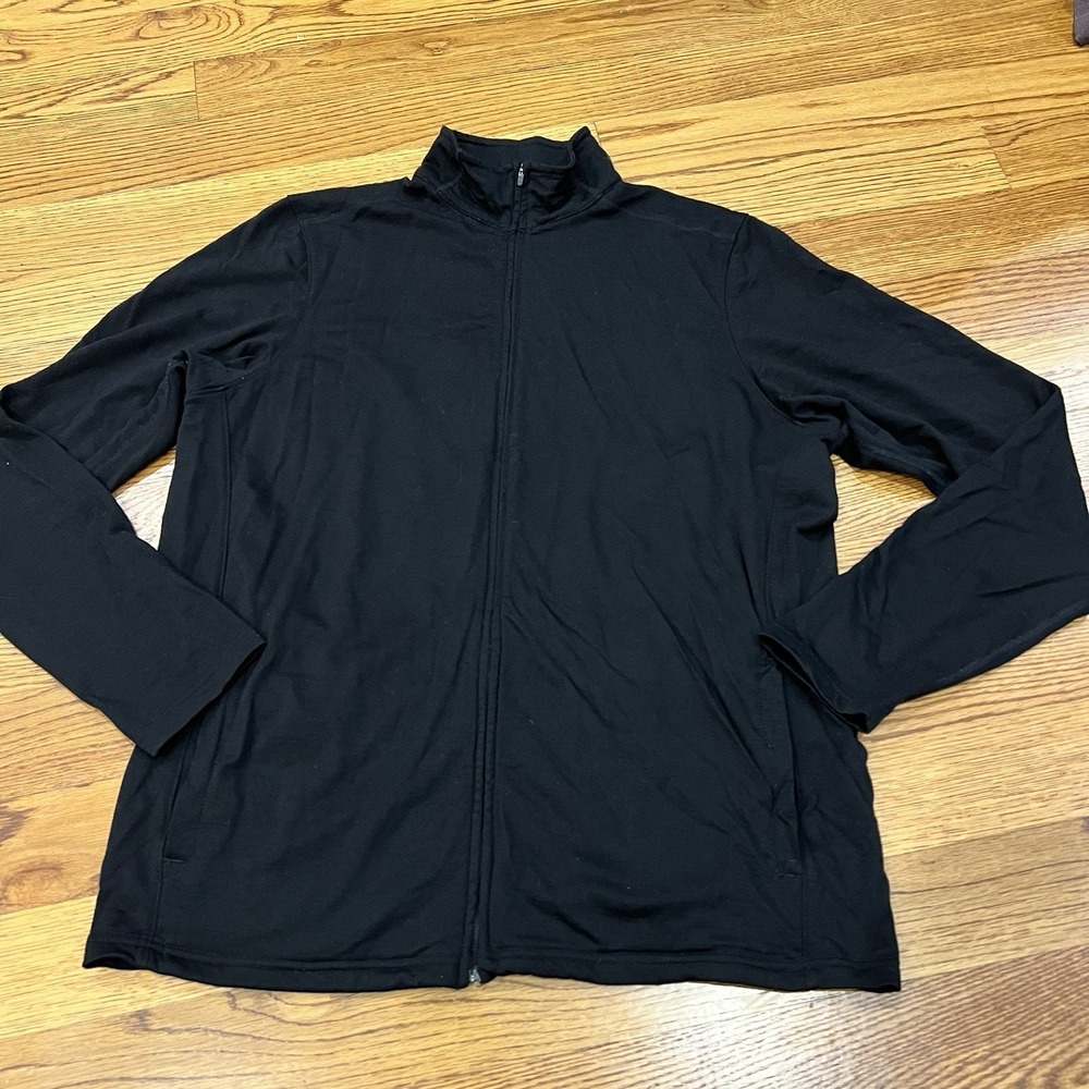 Ibex Sweater Men's XL Full Zip Merino Wool Jacket Performance Layer USA Made